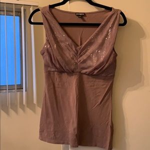 Shimmer V-neck Top